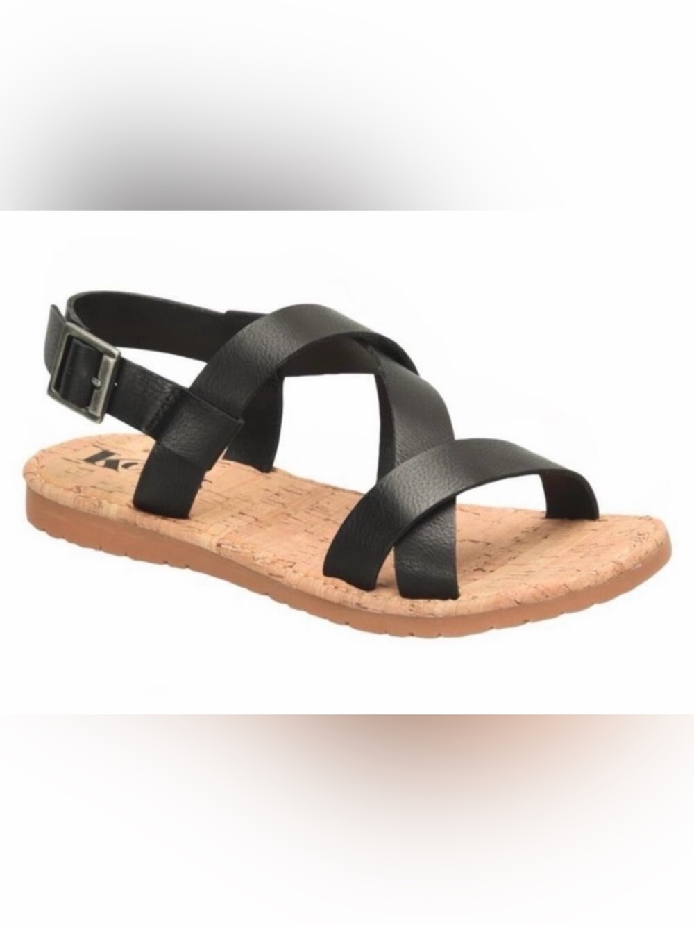 Korks Sabrina Strappy Sandals Black Size 10